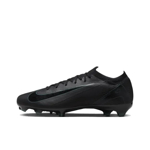 Nike Mercurial Vapor 16 Pro FG Твердый грунт Амортизаторы Slip-resistant Футбольные бутсы Унисекс Черный