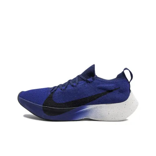 Nike Vapor Street Flyknit 'Deep Royal' Low Top Беговые кроссовки Мужские Белый Черный Синий