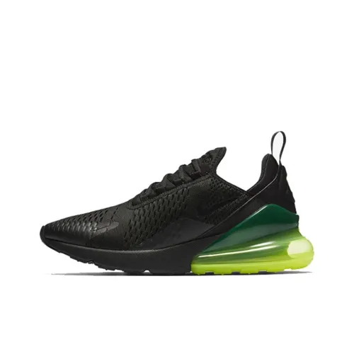 Nike Air Max 270 Low Топ Марафон Беговые кроссовки Мужской Черный Желтый