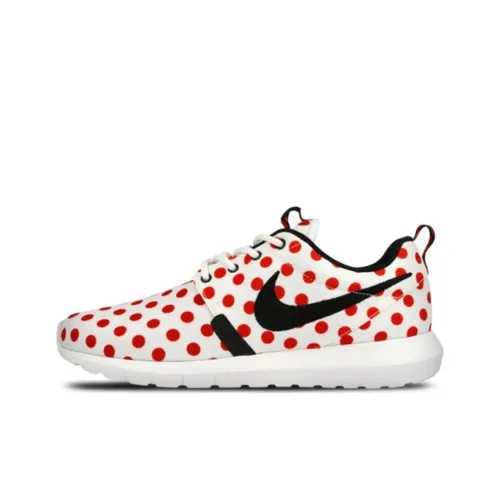 Nike Roshe Run Non Slip Легкий Низкий Топ Беговые кроссовки Мужские Белый Красный