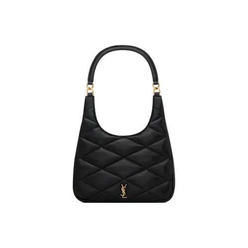 SAINT LAURENT Sade Series Овчина Хобо Сумка Портативная Сумка через плечо Сумка через плечо Женская Черная