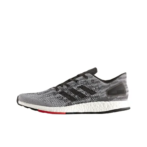 Adidas Pureboost Dpr Амортизаторы Slip-resistant Низкий Топ Повседневные Беговые кроссовки Унисекс Черный Серый Белый