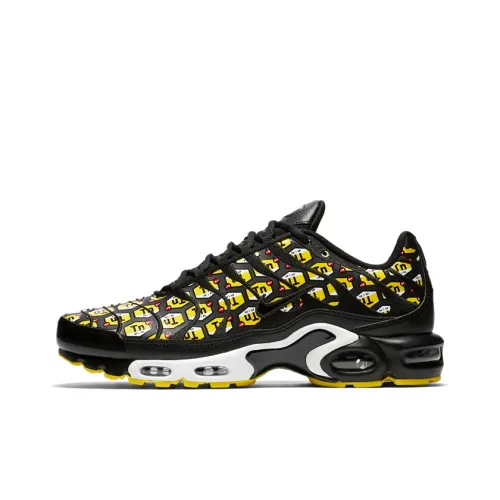 Nike Air Max Plus Амортизация Баланс Низкий Топ Air Cushion Марафон Беговые кроссовки Мужской Черный