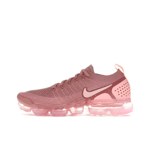 Nike VaporMax 2,0 Low Топ Air Cushion Повседневные Беговые Кроссовки Женские Розовые