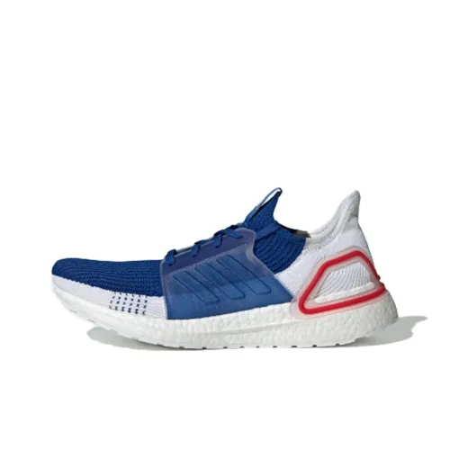 Adidas ULT Нескользящий Легкий Низкий Топ Марафон Беговые кроссовки Мужские Синий Белый