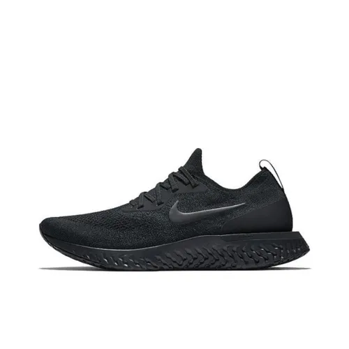 Nike Epic React Flyknit 1 Low Топ Беговые кроссовки Мужской Черный