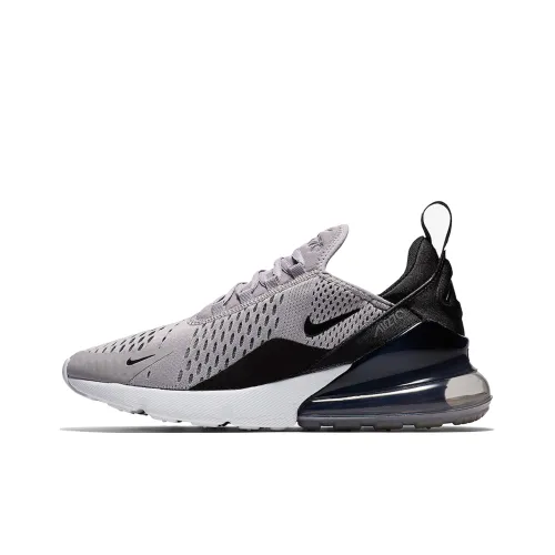Nike Air Max 270 Амортизация Низкий Топ Беговые Кроссовки Женские Серый Белый Черный