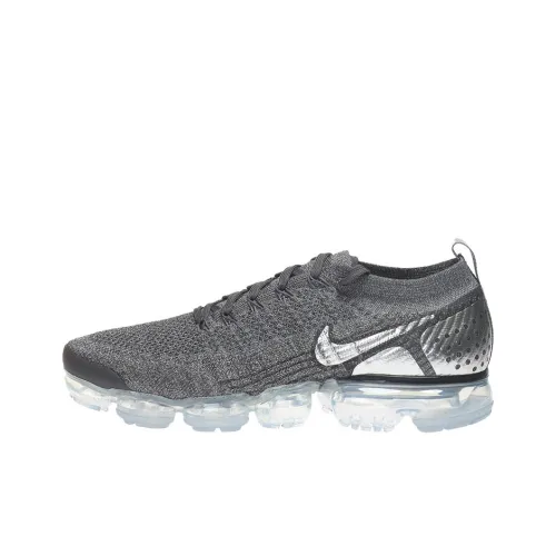 Nike VaporMax Flyknit 2 Low Топ Повседневные Беговые Кроссовки Мужские Серые