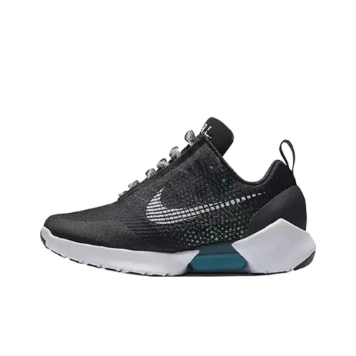 Nike Hyper Adapt Нескользящий Легкий Низкий Топ Марафон Беговые кроссовки Мужские Черный Синий