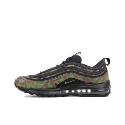 Nike Air Max 97 Low Топ Марафон Беговые кроссовки Мужские Армейский зеленый