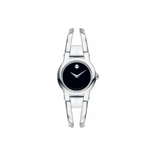 MOVADO Dreamy Sara Collection Кварцевый механизм Женские часы Циферблат 24 мм Черный корпус из нержавеющей стали
