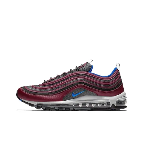 Nike Air Max 97 Low Топ Марафон Беговые кроссовки Унисекс Красный синий