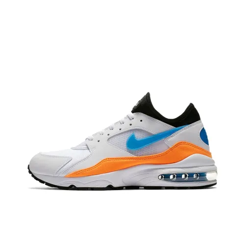 Nike Air Max 93 Low Топ Повседневные Беговые Кроссовки Мужские Белые Синие и Оранжевые