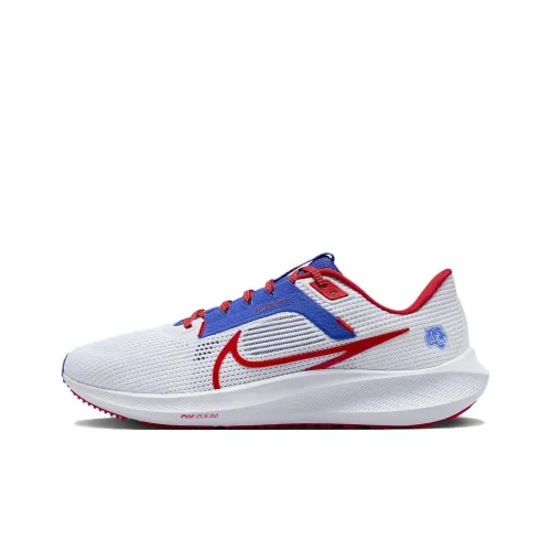 Nike Air Zoom Pegasus 40 Амортизация и Дышащий Низкий Топ Тренировочные Беговые Кроссовки Мужские Белый Синий Красный