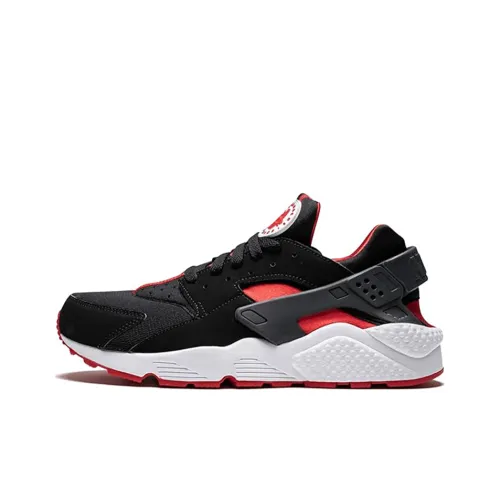 Nike Air Huarache Shock Absorbers Slip-resistant Low Top Беговые кроссовки Мужские Черные Красные