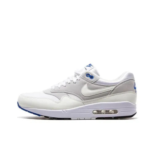 Nike Air Max 1 Low Топ Повседневные Беговые Кроссовки Мужские Серый Белый