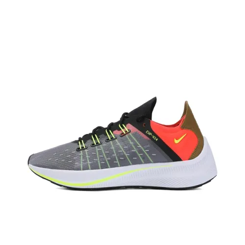 Nike EXP X14 Амортизация Устойчивый к истиранию Легкий Низкий Топ Повседневные Беговые кроссовки Женские Красный Серый