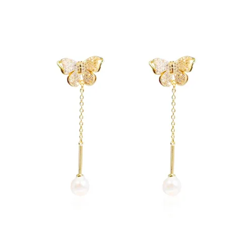 GUDS GAVE Alloy Циркон Faux Pearl Earrings Women's