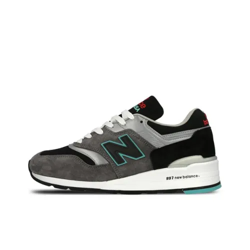 New Balance NB 997 Low Top Марафон Беговые кроссовки Мужские Черный Серый Сделано в США