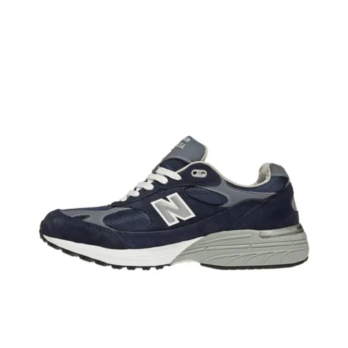 New Balance NB 993 Low Топ Повседневный Городской Коммутер Беговые кроссовки Мужской Темно-синий
