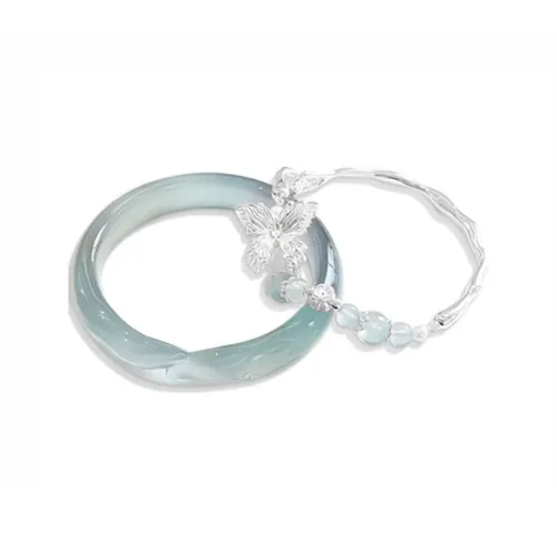 MUYAN Цветная глазурь Синий лед Бабочка Комбинация Набор Женские