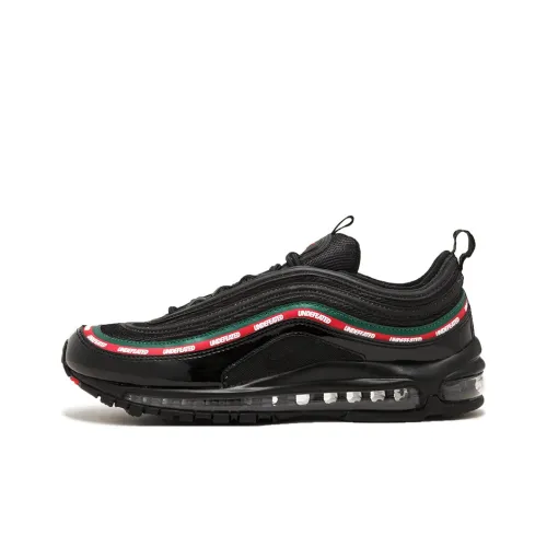 UNDEFEATED x Nike Air Max 97 Нескользящий Легкий Низкий Топ Повседневные Беговые Кроссовки Унисекс Черные