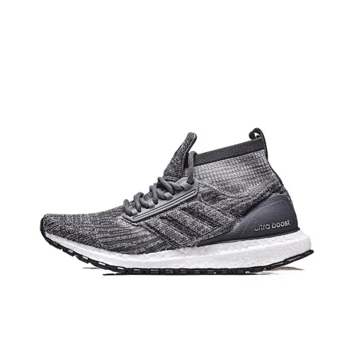 Adidas ULT Нескользящий Легкий MID Топ Беговые кроссовки Унисекс Серый Белый