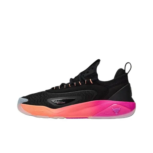 Under Armour Кроссовки для тренировок Low Топ Черный Розовый Мужской
