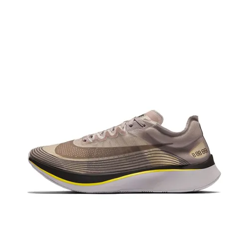 Nike Zoom Fly SP Non Slip Легкий Низкий Топ Марафон Беговые кроссовки Мужской Светлый Умбра