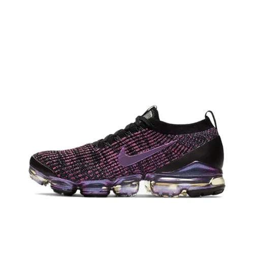Nike VaporMax Flyknit 3,0 Low Топ Air Cushion Повседневные Беговые кроссовки Мужские Темно-фиолетовые
