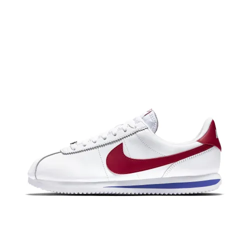 Nike Cortez Anti-slip Легкий Низкий Топ Марафон Беговые кроссовки Мужские Белый Красный Синий Выпуск 2017 года