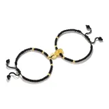 Китайское благоприятное животное Пара Деньги-Swallowing Браслет [Черный шнур]