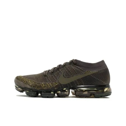 Nike Air Vapormax Low Топ Air Cushion Марафон Беговые кроссовки Мужской Черный Зеленый