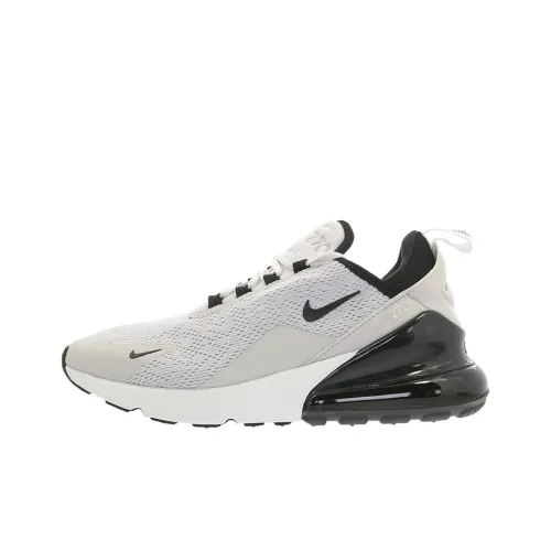 Nike Air Max 270 Low Топ Беговые кроссовки Женские Серый Черный