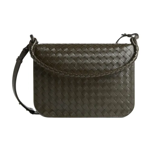 Bottega Veneta Сумка через плечо из телячьей кожи мужская сумка темно-коричневый цвет