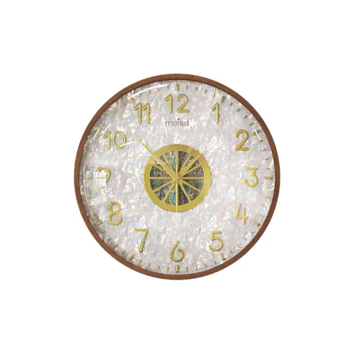MEISHIDA Механизм с плавным ходом секундной стрелки Унисекс Настенные часы Жемчужная раковина Цвет