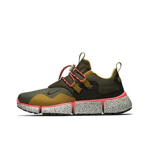 Nike Pocket Non Slip Легкий Низкий Топ Беговые кроссовки Мужские Армейский зеленый