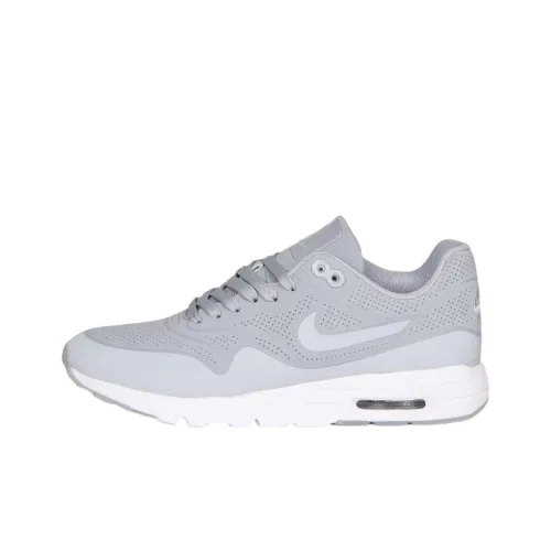 Nike Air Max 1 Амортизация MID Топ Беговые кроссовки Женские Серый