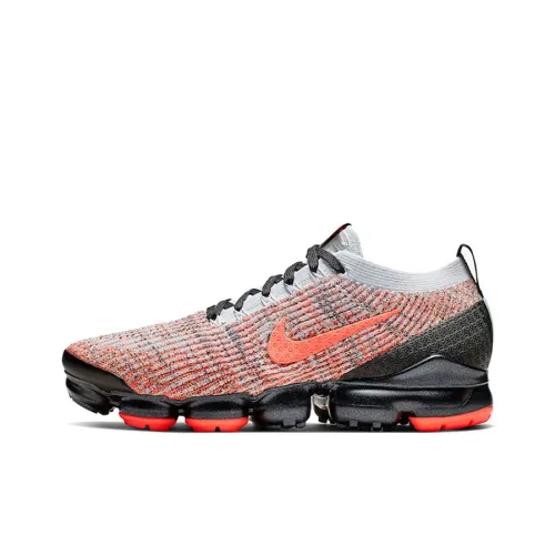 Nike VaporMax Flyknit 3,0 Low Топ Повседневные Беговые Кроссовки Мужские Черные и Оранжевые