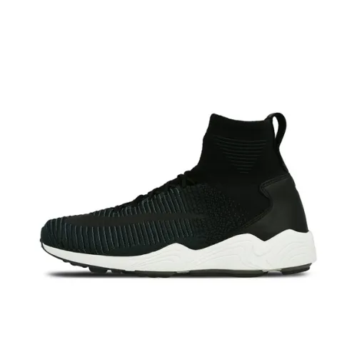 Nike Mercurial Flyknit Нескользящий Легкий Высокий Топ Марафон Беговые кроссовки Мужской Черный