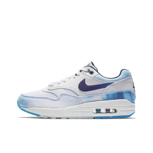 Nike Air Max 1 Low Топ Беговые кроссовки Женские Небесно-голубой
