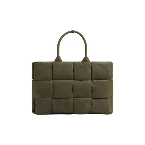 Bottega Veneta Arco Хлопок с Полиамид Тоут Сумка Сумка для покупок Сумка Большая Мужская Оливковая