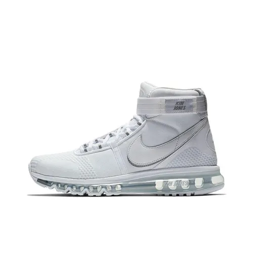 Nike Air Max 360 Легкий Высокий Топ Беговые Кроссовки Унисекс Белый