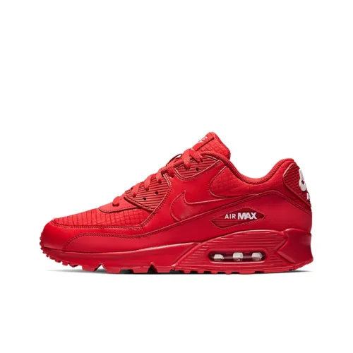 Nike Air Max 90 Low Топ Беговые кроссовки Мужской Красный