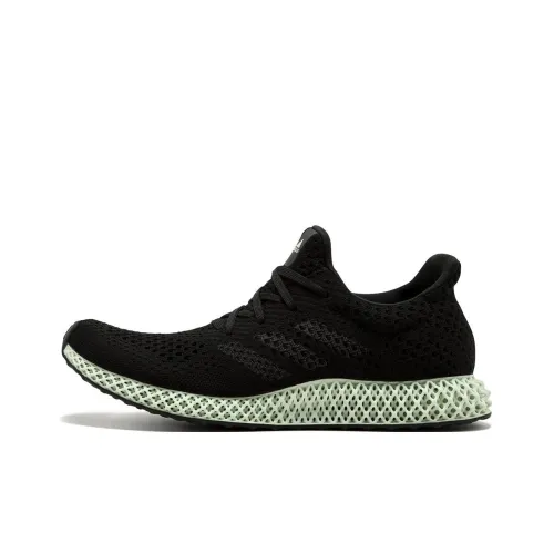 Adidas Futurecraft Low Топ Повседневные Беговые Кроссовки Женские Черные