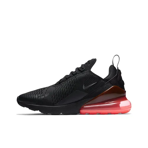 Nike Air Max 270 Амортизация Поддержка Низкий Топ Повседневные Беговые Кроссовки Мужские Черный Розовый