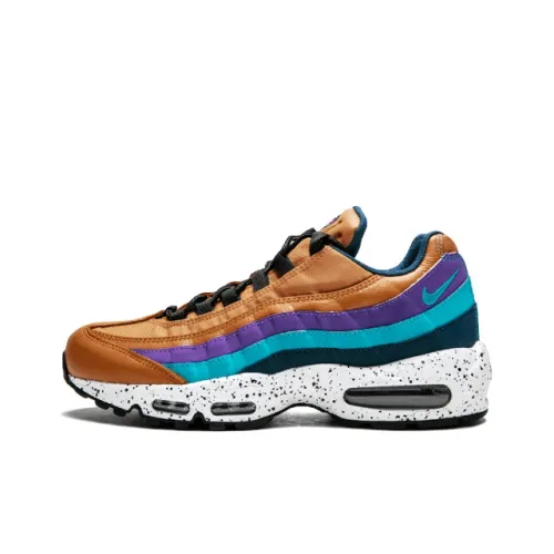 Nike Air Max 95 Low Топ Марафон Беговые кроссовки Мужской Кофе