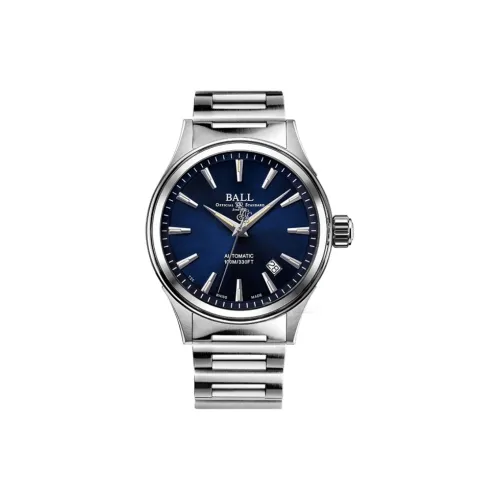 Шар Автоматический Механический Механизм Мужские Часы 40 мм Синий