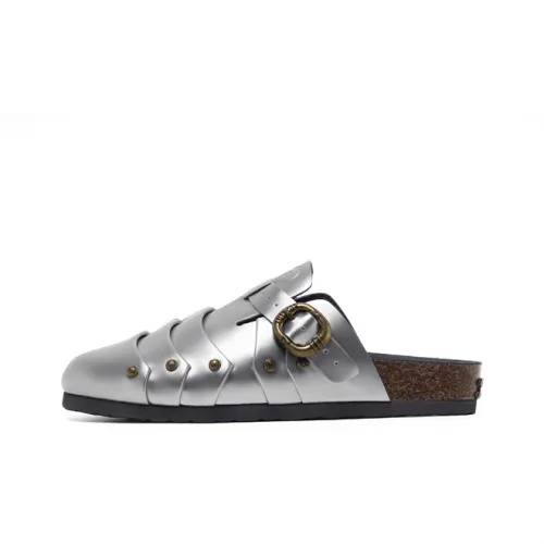 BBIMP Birkenstock Стиль Обувь Серебряный Унисекс