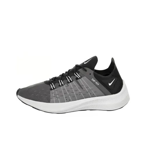 Nike EXP X14 Дышащий Низкий Топ Тренировочные Беговые Кроссовки Мужские Черный Серый